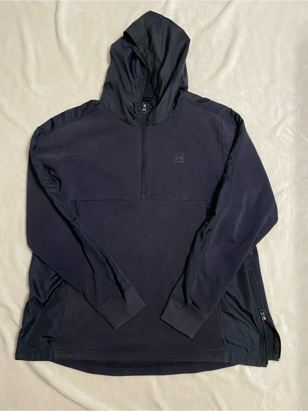 Under Armour Navy Hooded Windbreaker Pullover